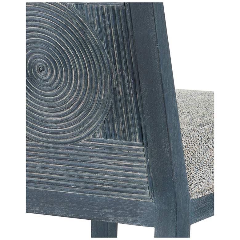 Image 2 Currey & Company Santos Upholstered Vintage Navy Counter Stool more views
