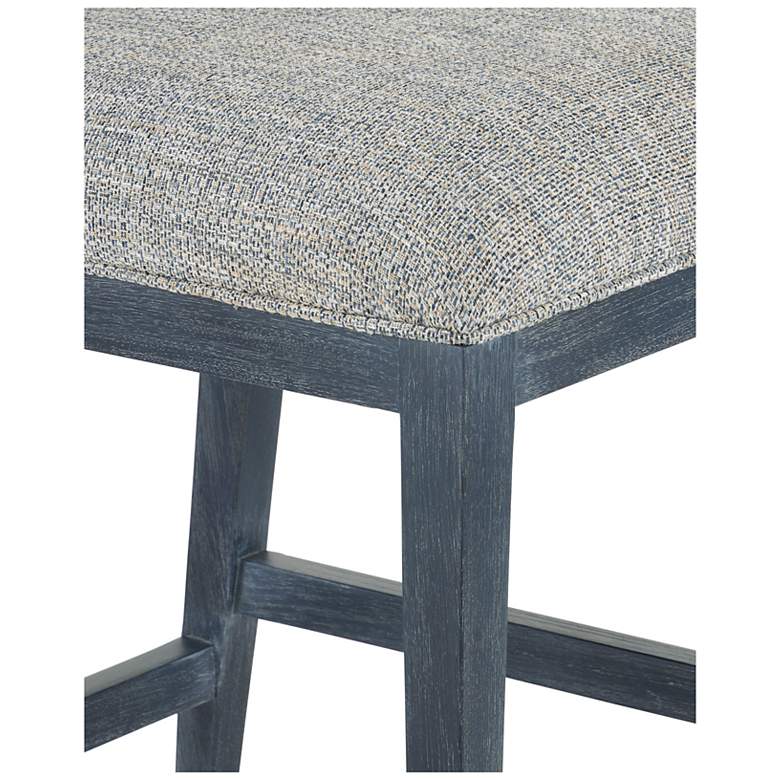 Image 5 Currey & Company Santos Upholstered Vintage Navy Counter Stool more views