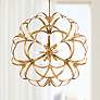 1_Currey & Company Sappho 33 1/2" 9-Light Gold Leaf Orb Chandelier