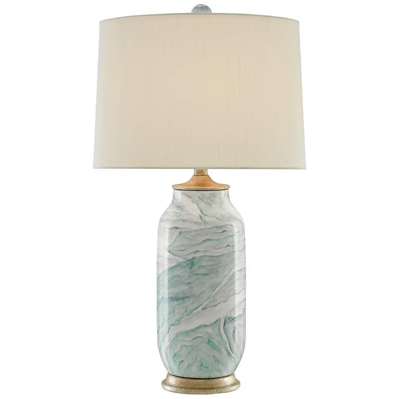 Image 2 Currey &amp; Company Sarcelle Sea Foam Terracotta Table Lamp