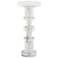 Currey & Company Sasha 10" Wide Natural White Drinks Table