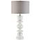 Currey & Company Sasha 27 3/4" Modern White Column Table Lamp