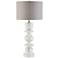 Currey & Company Sasha White Column Table Lamp