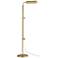 Currey & Company Satire 55" High Modern Brass Floor Lamp