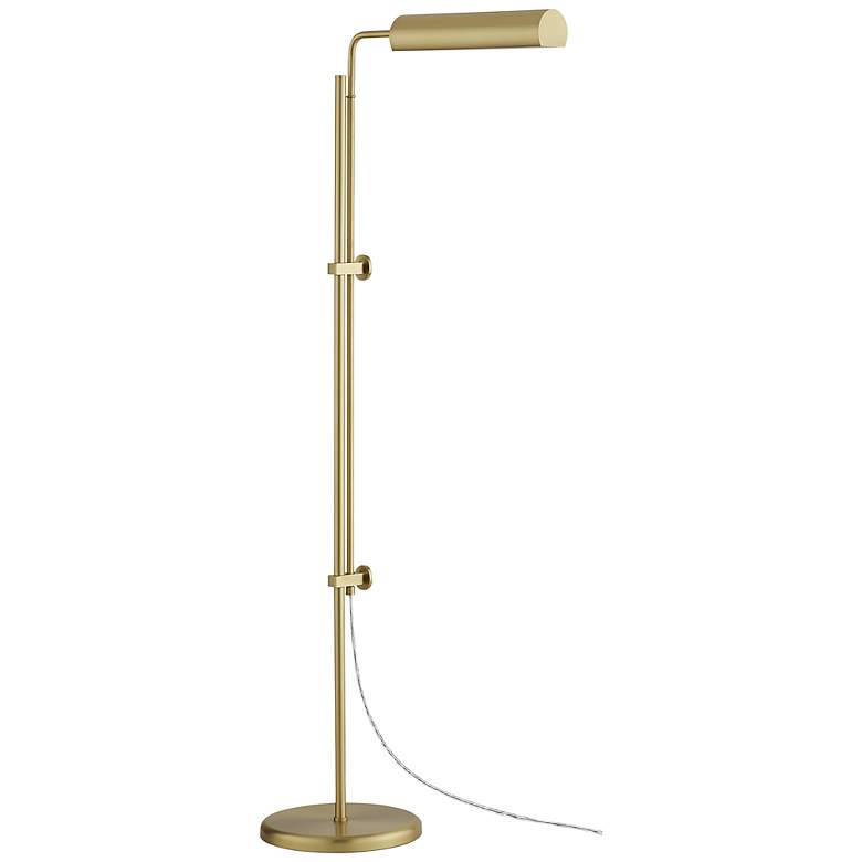 Image 1 Currey &amp; Company Satire 55 inch High Modern Brass Floor Lamp