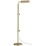 Currey &amp; Company Satire 55" High Modern Brass Floor Lamp