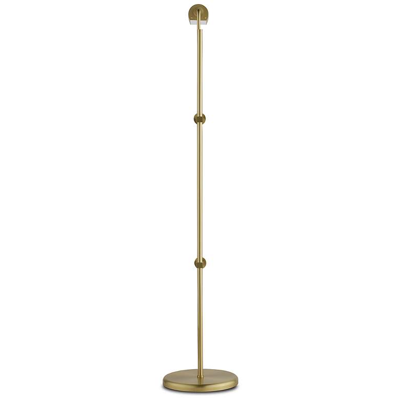Image 4 Currey &amp; Company Satire 55 inch High Modern Brass Floor Lamp more views