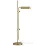 Currey &amp; Company Satire 55" High Modern Brass Floor Lamp