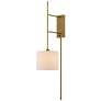 Currey and Company Savill Antique Brass Plug-In Wall Lamp