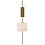 Currey and Company Savill Antique Brass Plug-In Wall Lamp