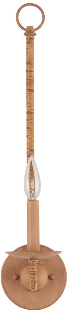 Image 4 Currey & Company Saxon 1-Light Tan Wall Sconce more views