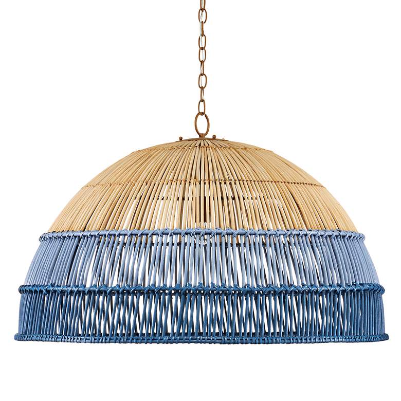 Image 4 Currey & Company Senjyo 36 1/4" Wide Khaki Pendant Light more views