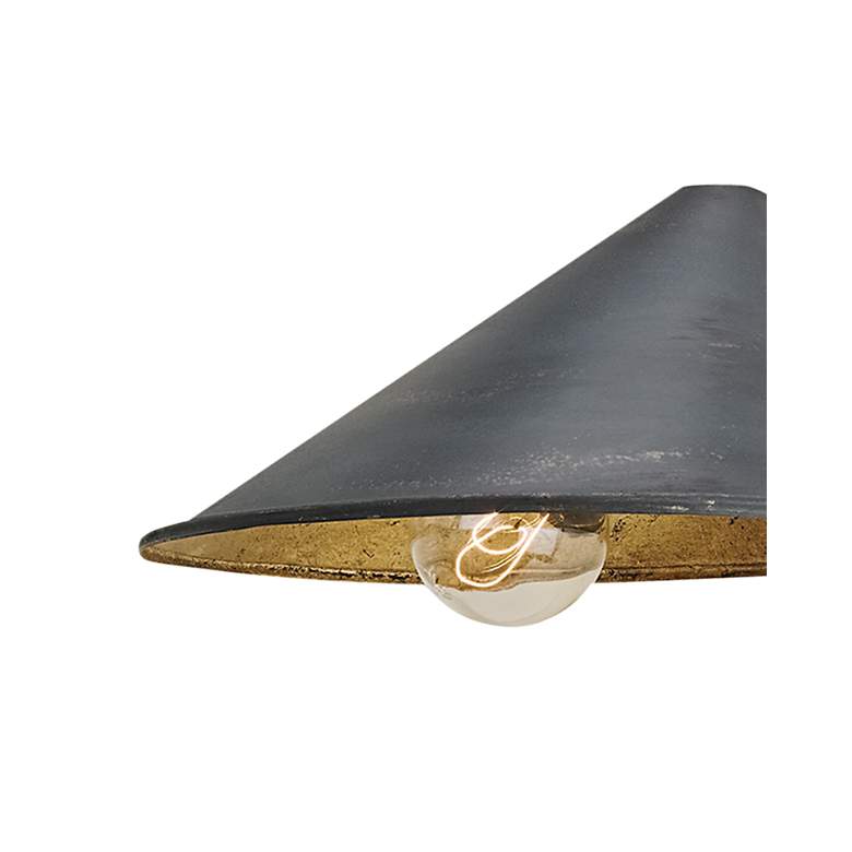 Image 2 Currey & Company Serpa Black Single Swing-Arm Wall Sconce more views