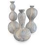 1_Currey & Company Set of 3 Calm Sea Marbleized Vases
