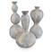 Currey & Company Set of 3 Calm Sea Marbleized Vases