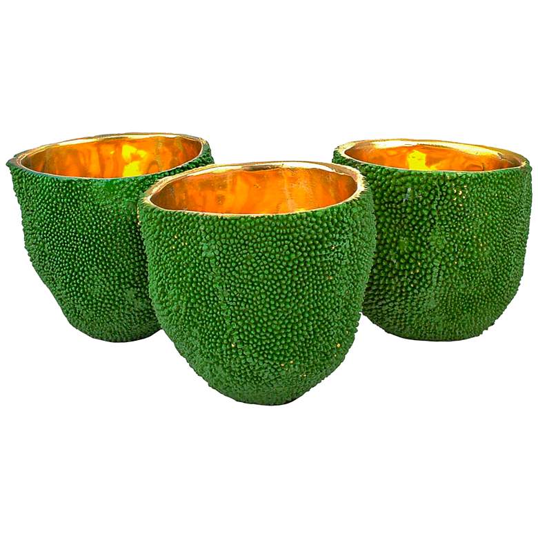 Image 1 Currey & Company Set of 3 Jackfruit Vases