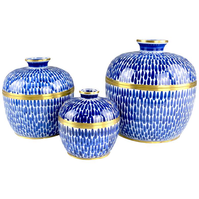 Image 1 Currey & Company Set of 3 Plavan Jars