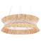 Currey & Company Seychelles 33" Wide Natural Raffia Chandelier