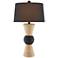 Currey and Company Shipshape Black Natural Rope Table Lamp
