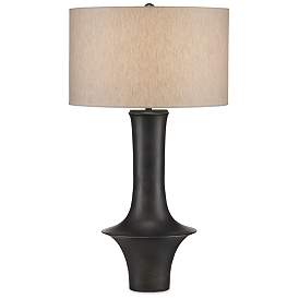 Image1 of Currey & Company Silvestri 32 1/2" Modern Black Table Lamp
