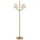 Currey & Company Sirocco 56" 2-Light Metal and Jute Floor Lamp