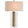 Currey and Company Skye Clear Crystal and Brass Table Lamp