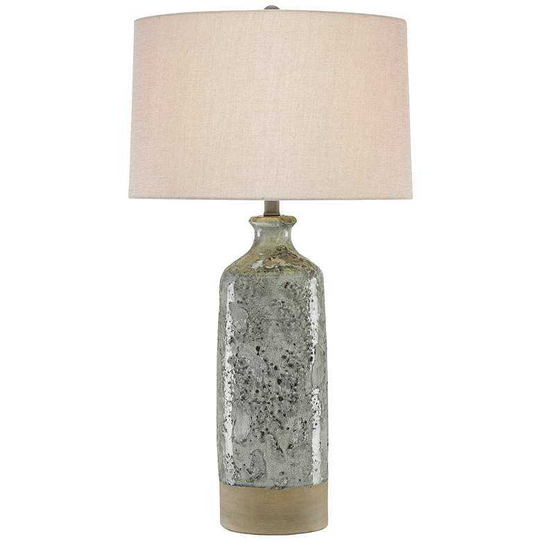 Image 1 Currey & Company Stargazer 33 1/2" Glass Mosaic Gray Table Lamp