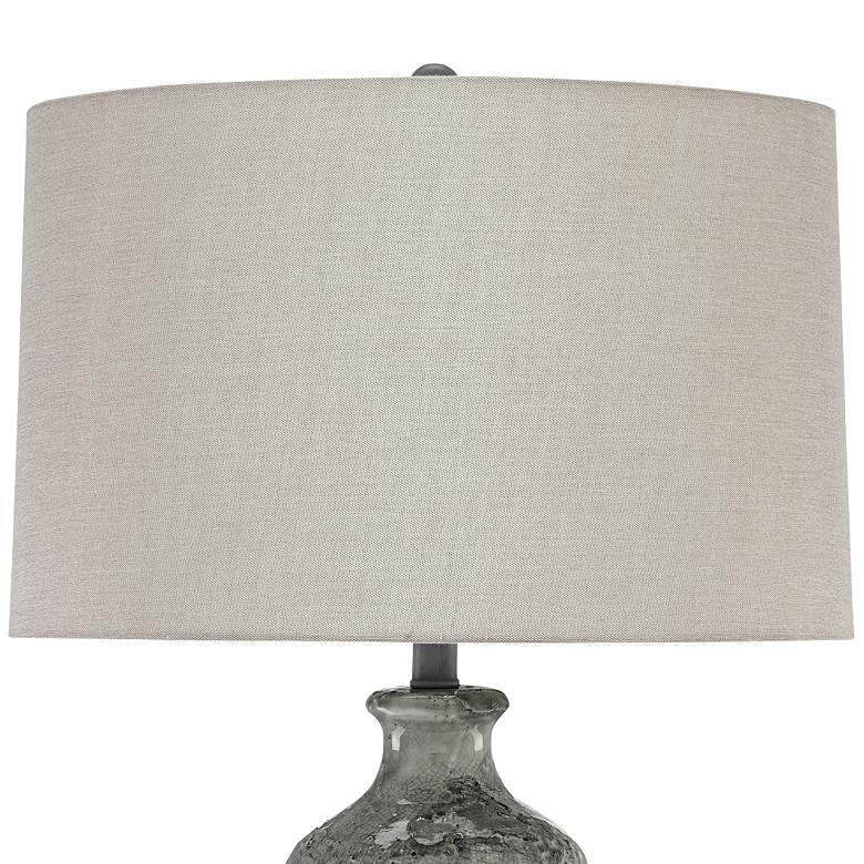 Image 3 Currey & Company Stargazer 33 1/2" Glass Mosaic Gray Table Lamp more views