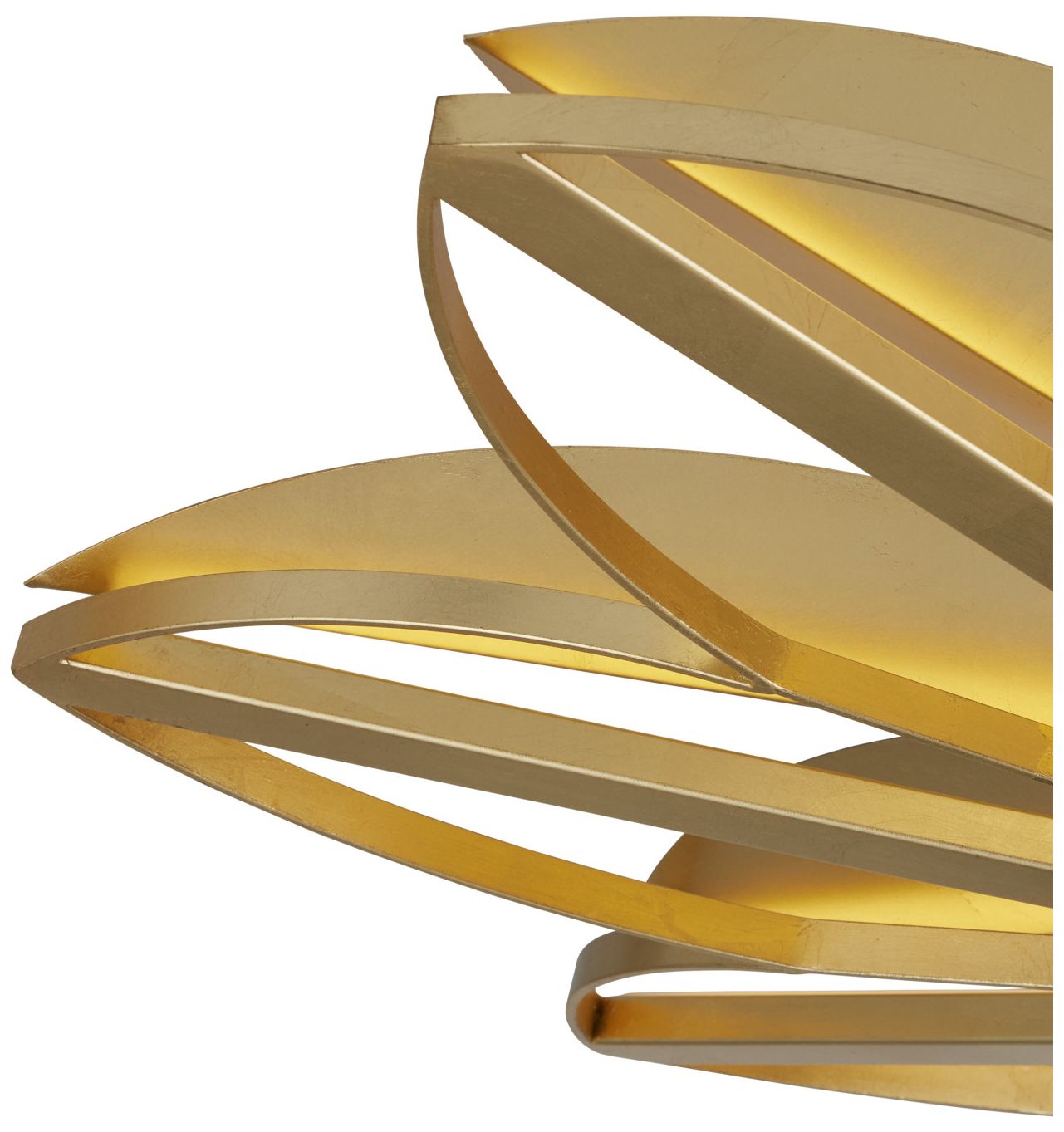 Image 2 Currey & Company Stewart 31.5" Gold 8-Light Semi-Flush Mount more views