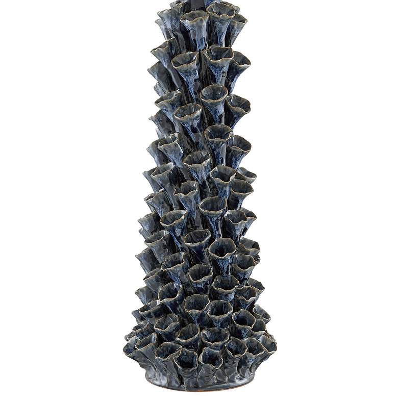 Image 4 Currey & Company Sunken Blue Drip Glaze Ceramic Table Lamp more views