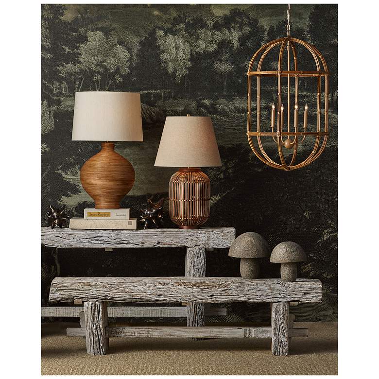 Image 6 Currey & Company Susel Natural Rattan Table Lamp more views