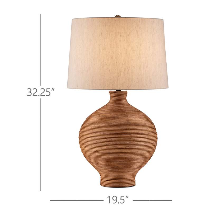 Image 7 Currey & Company Susel Natural Rattan Table Lamp more views