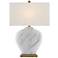 Currey and Company Swainely White and Gray Table Lamp