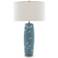 Currey and Company Sylph Pastel Blue Porcelain Table Lamp