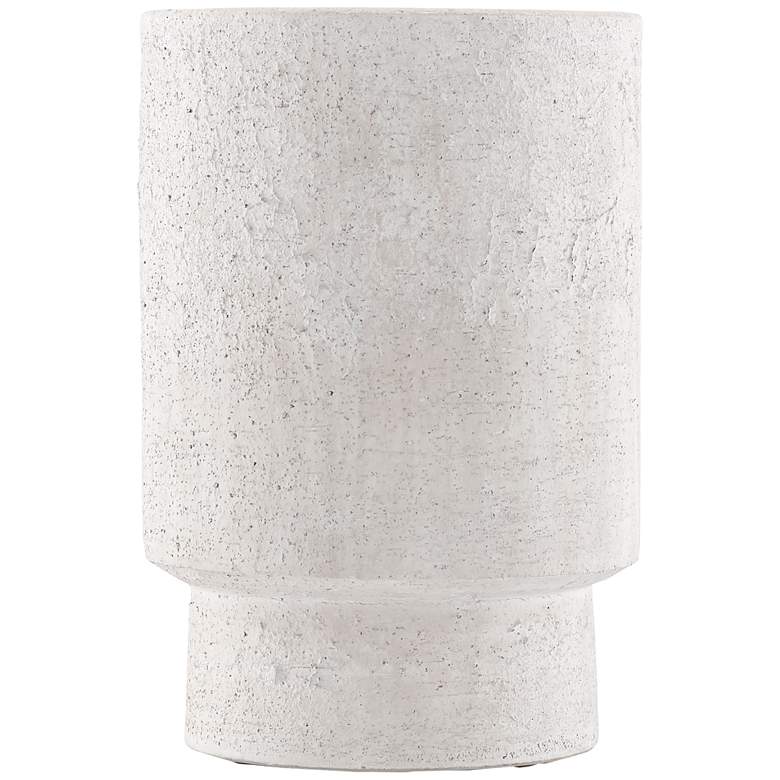 Image 1 Currey and Company Tambora Ivory 16 1/4"H Terracotta Vase