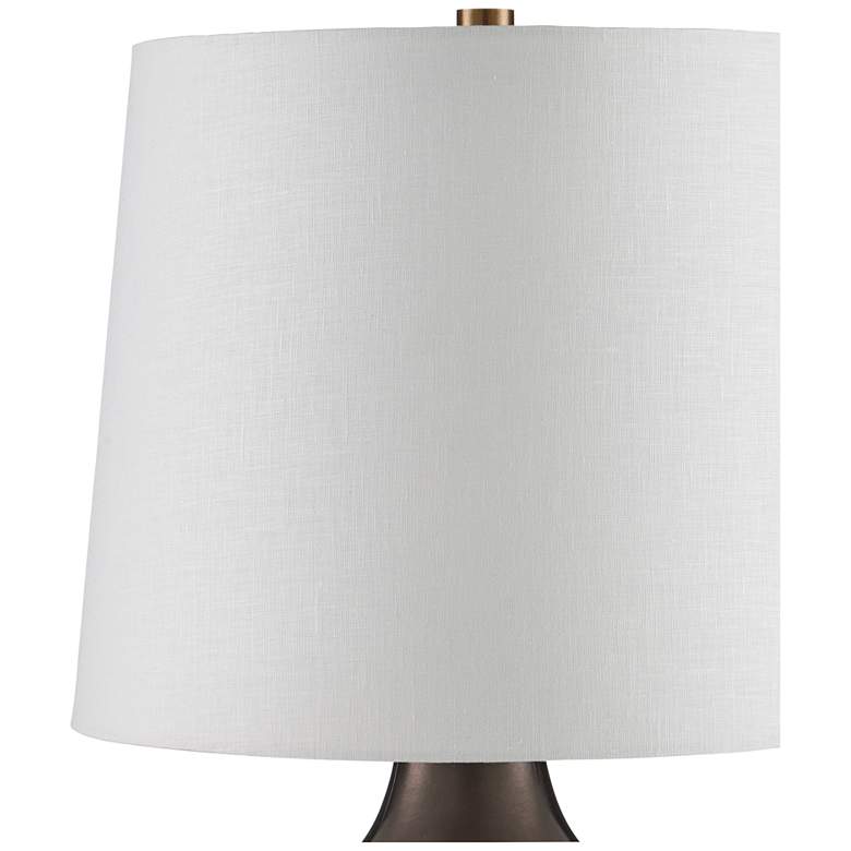 Image 3 Currey & Company Tamerlane 27 1/2" Aluminum and Brass Table Lamp more views