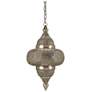 1_Currey & Company Tangiers 12" Nickel 1-Light Pendant