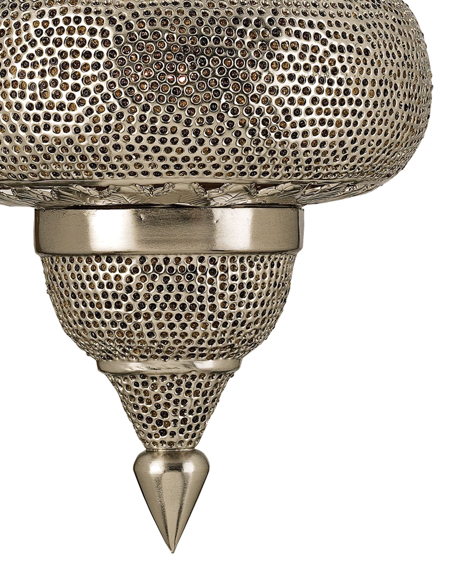 Image 2 Currey & Company Tangiers 12" Nickel 1-Light Pendant more views