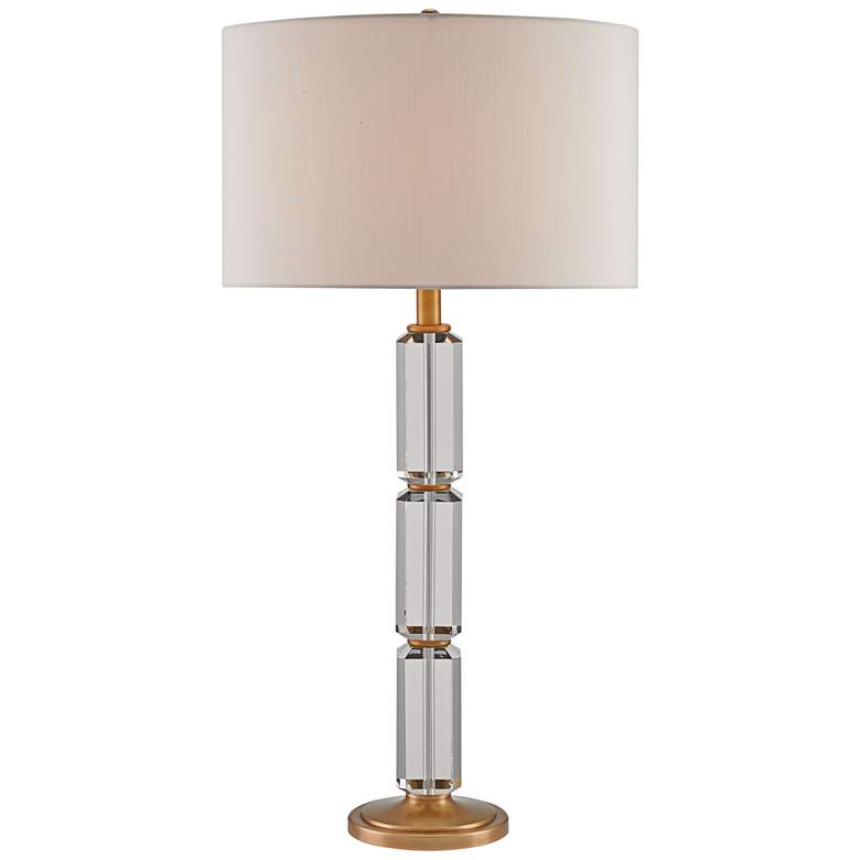 Image 1 Currey and Company Tango Brass and Crystal Table Lamp