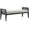 Currey and Company Teagan 60" Wide Attel Ivory Bench