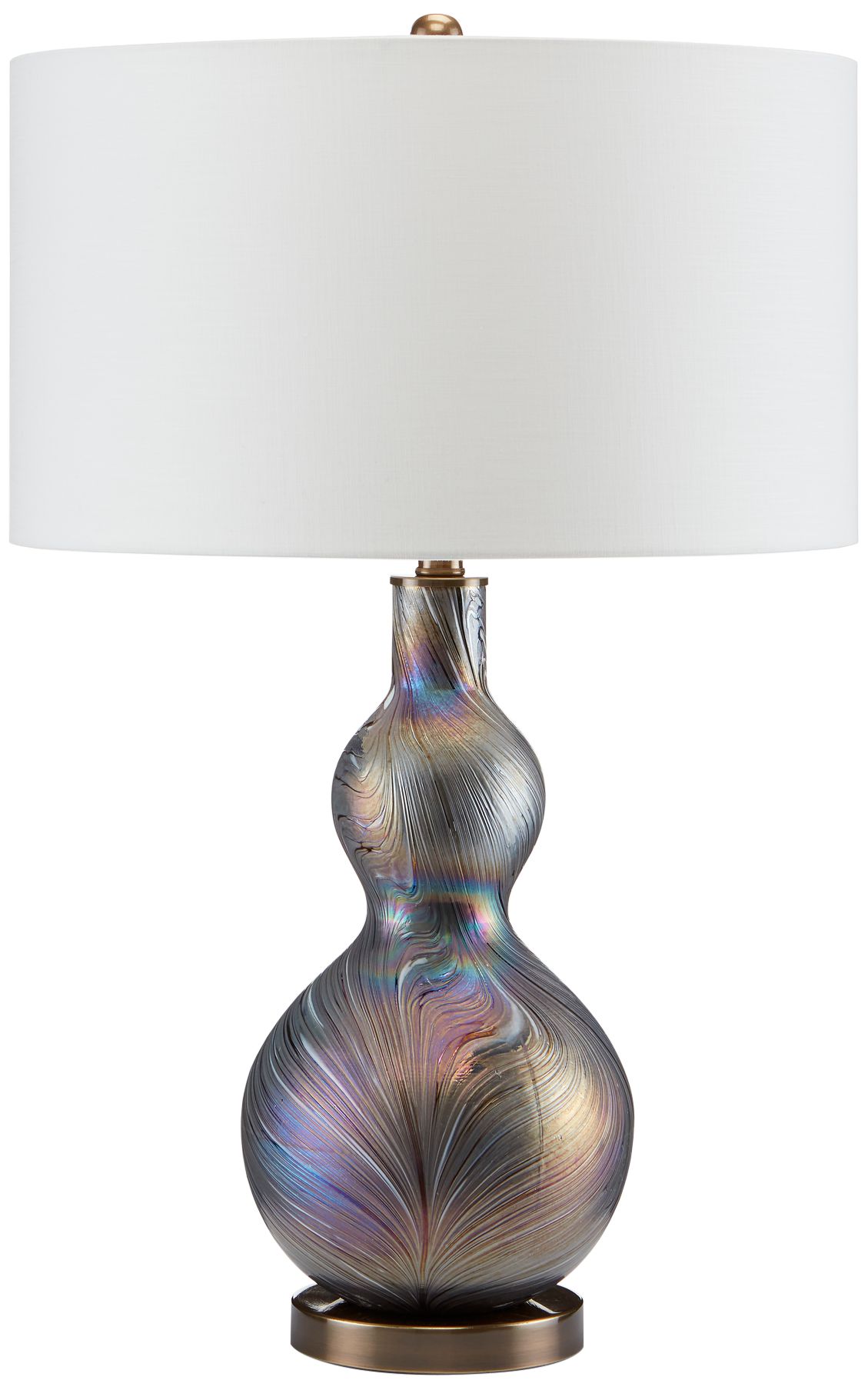 multi coloured glass table lamps