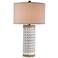 Currey & Company Terrace Antique White Crackle Table Lamp