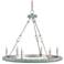 Currey & Company Tidewater 35" Silver 6-Light Chandelier