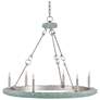 Currey &#38; Company Tidewater 35" Silver 6-Light Chandelier