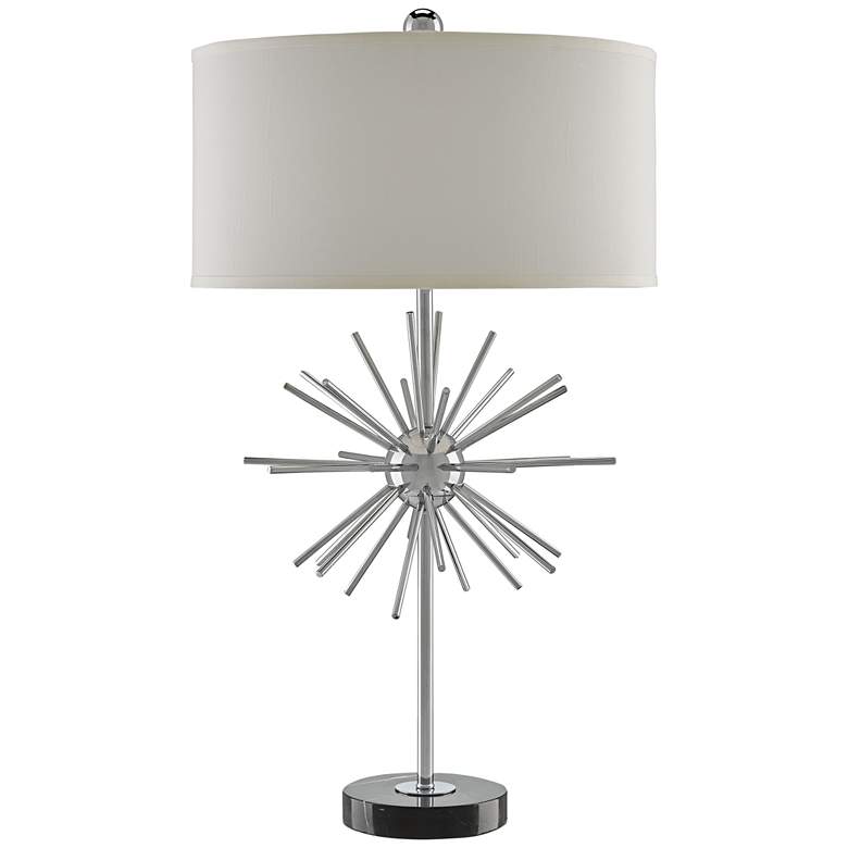Image 1 Currey and Company Trendsetter Chrome Table Lamp