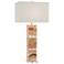 Currey and Company Trompe L'Oeil Honey Marble Table Lamp