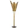 3_Currey & Company Tropical Vintage Brass Metal Floor Lamp