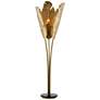 6_Currey & Company Tropical Vintage Brass Metal Floor Lamp more views