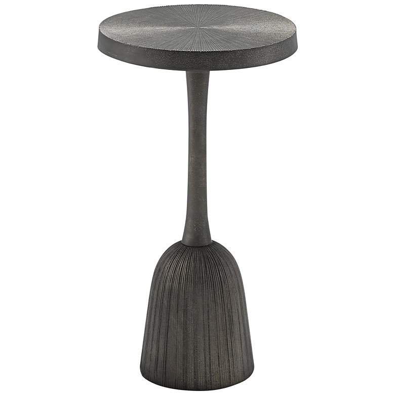 Image 1 Currey & Company Tulee 12" Wide Antique Black Accent Table