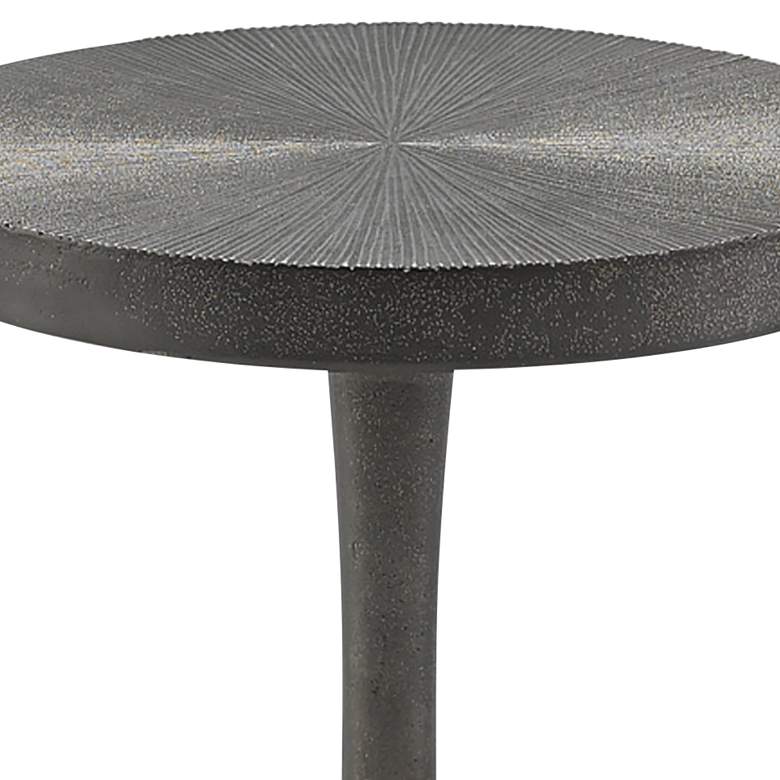 Image 2 Currey & Company Tulee 12" Wide Antique Black Accent Table more views